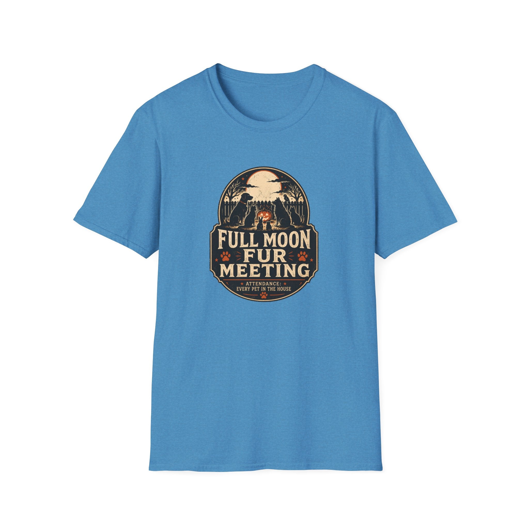 Full Moon Fur T-Shirt – Funny Pet Lover Shirt (Full Moon Fur Meeting)