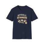 Officially Outnumbered T-Shirt — Funny Family & Pet Graphic Tee