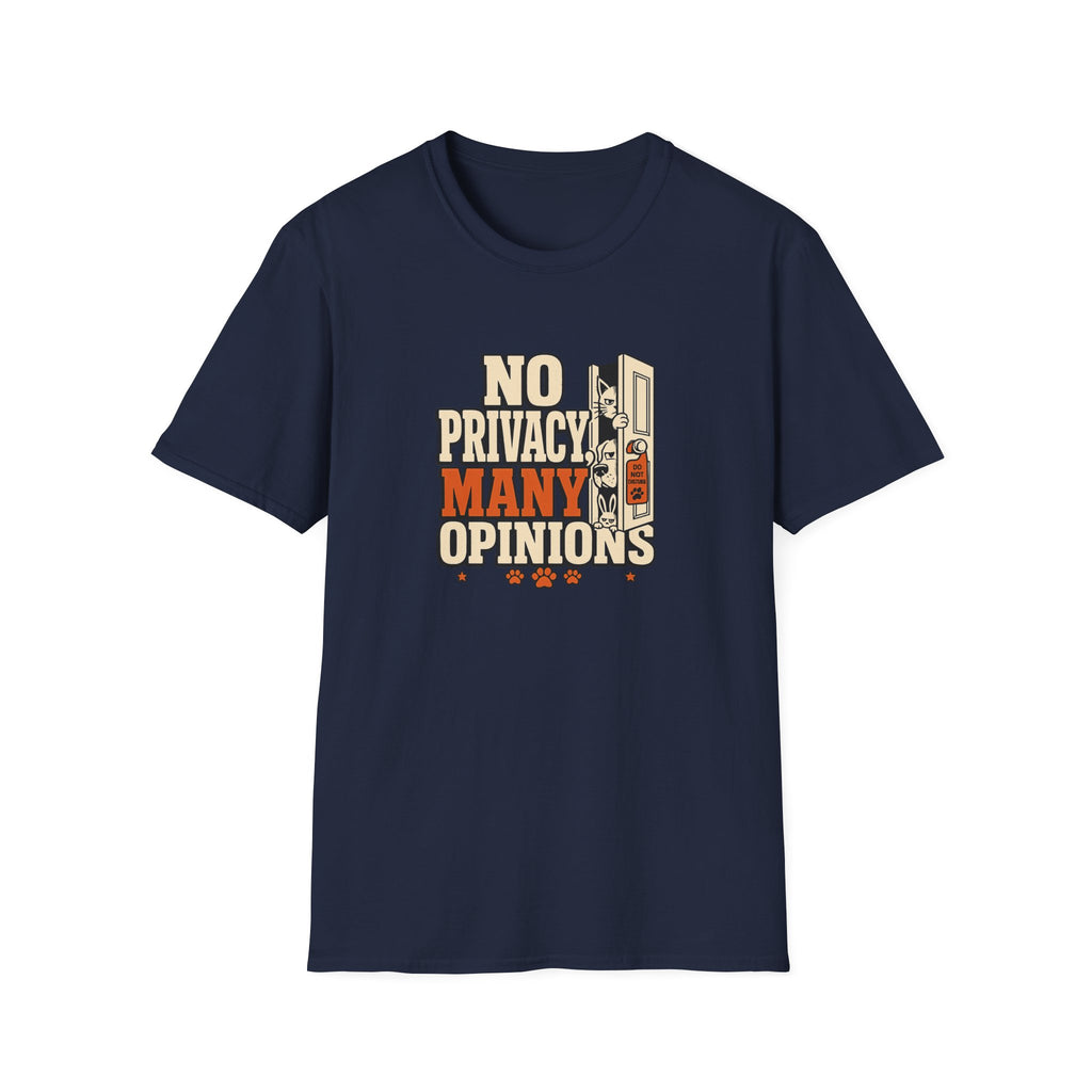 "No Privacy, Many Opinions" Retro Graphic Tee