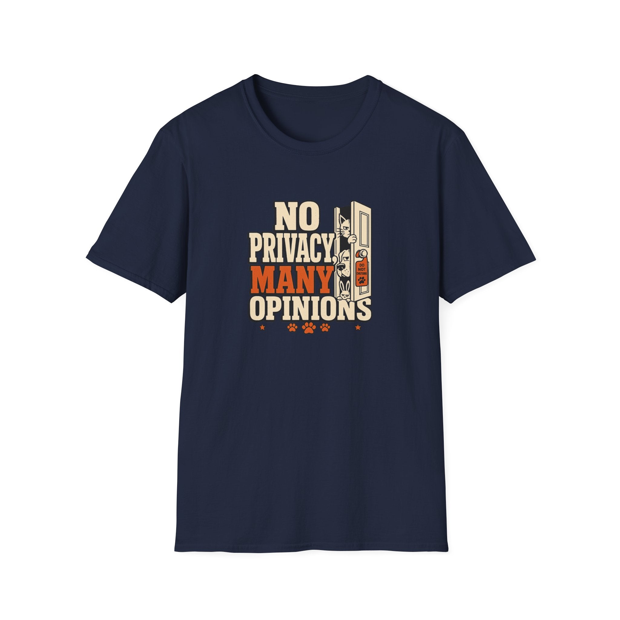 "No Privacy, Many Opinions" Retro Graphic Tee