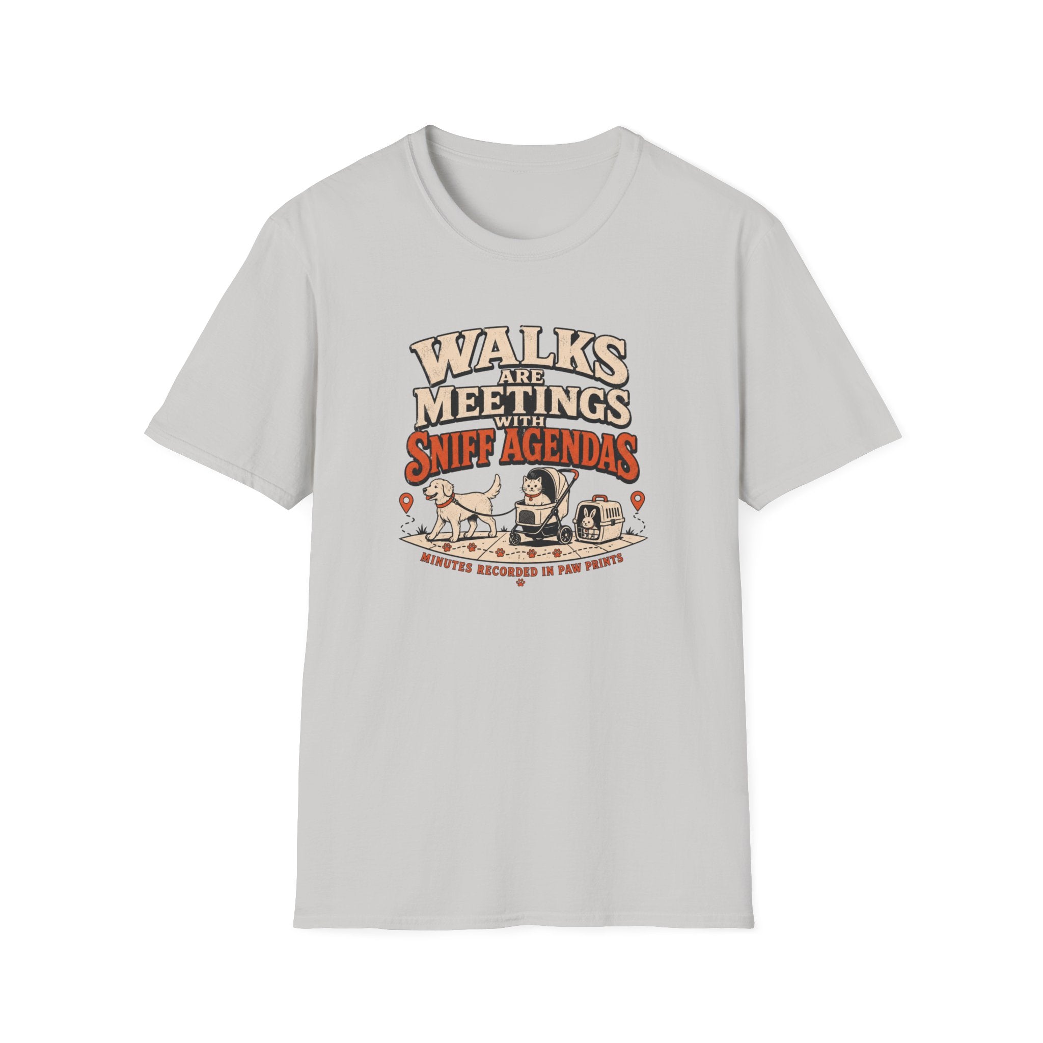 Walks Are Meetings With Sniff Agendas T-Shirt