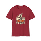 Pet Lover T‑Shirt — "The House Runs on Fur" Cozy Rescue & Dog Mom Tee