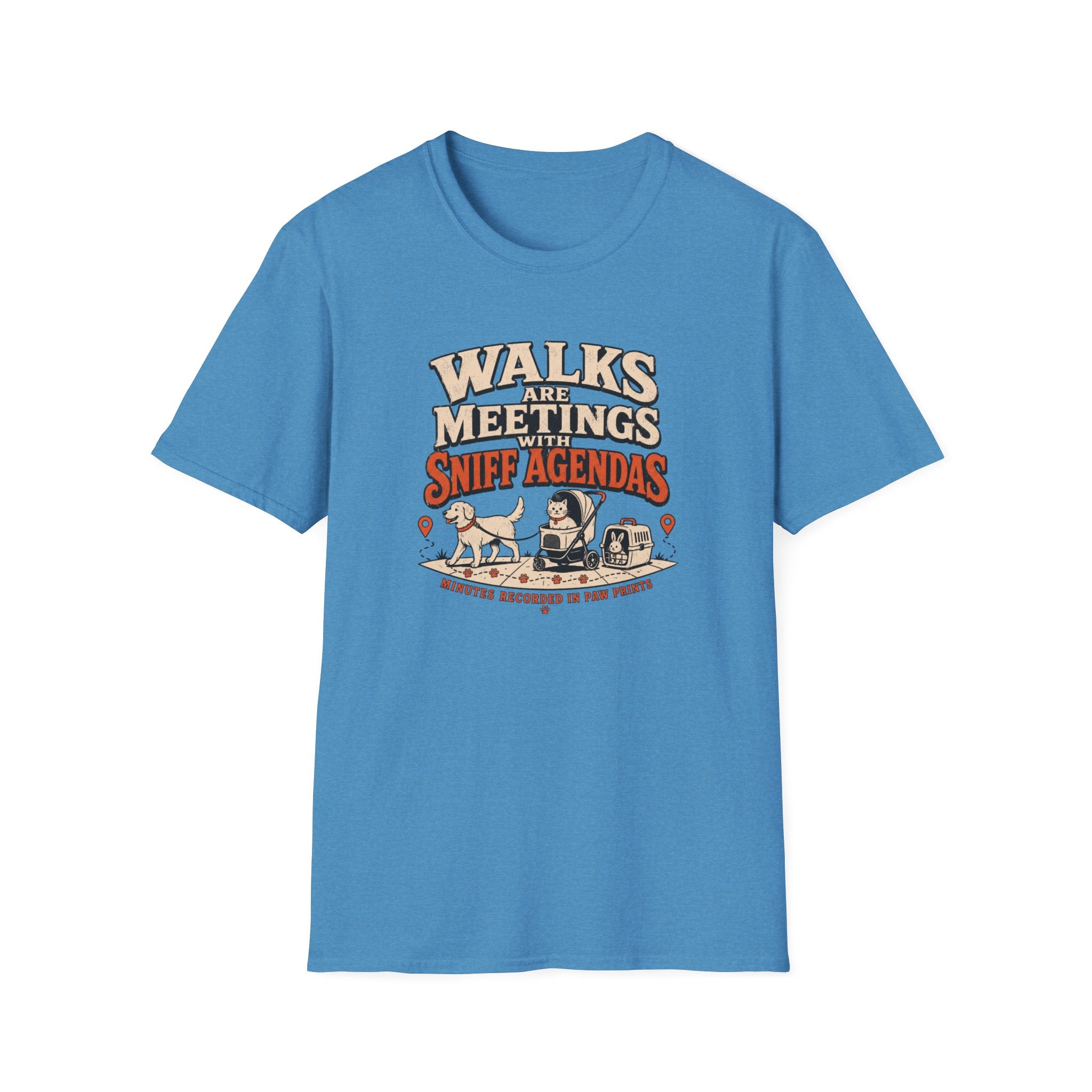 Walks Are Meetings With Sniff Agendas T-Shirt