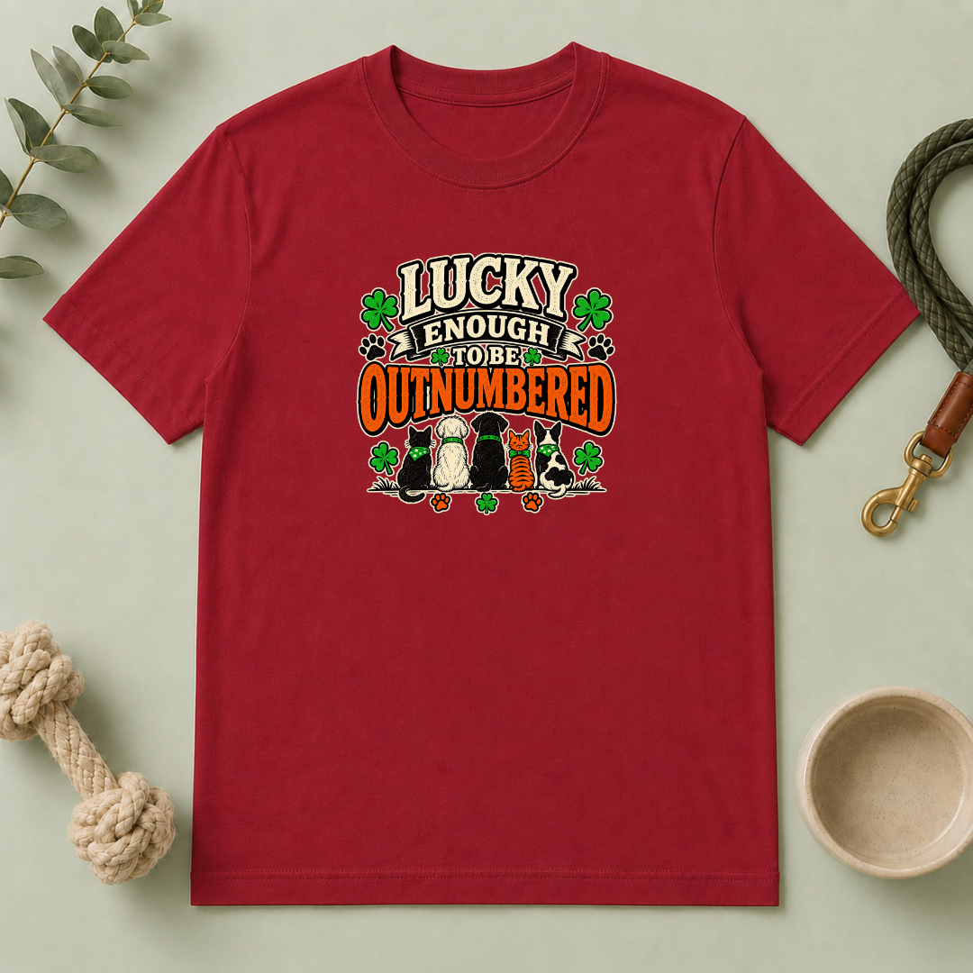 Lucky Enough to Be Outnumbered St. Patrick’s Day T-Shirt