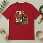 Fur Goblins Live Here Halloween Pet T-Shirt