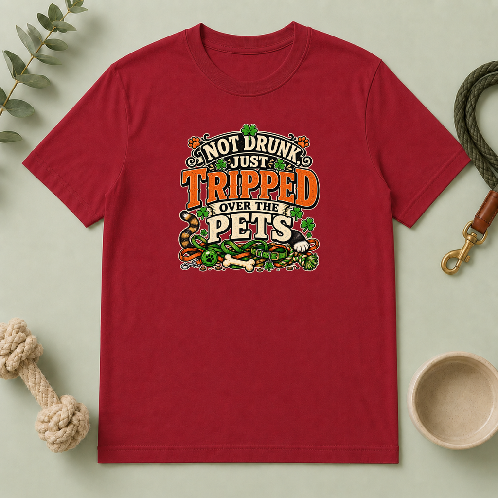Not Drunk, Just Tripped Over the Pets St. Patrick’s Day T-Shirt
