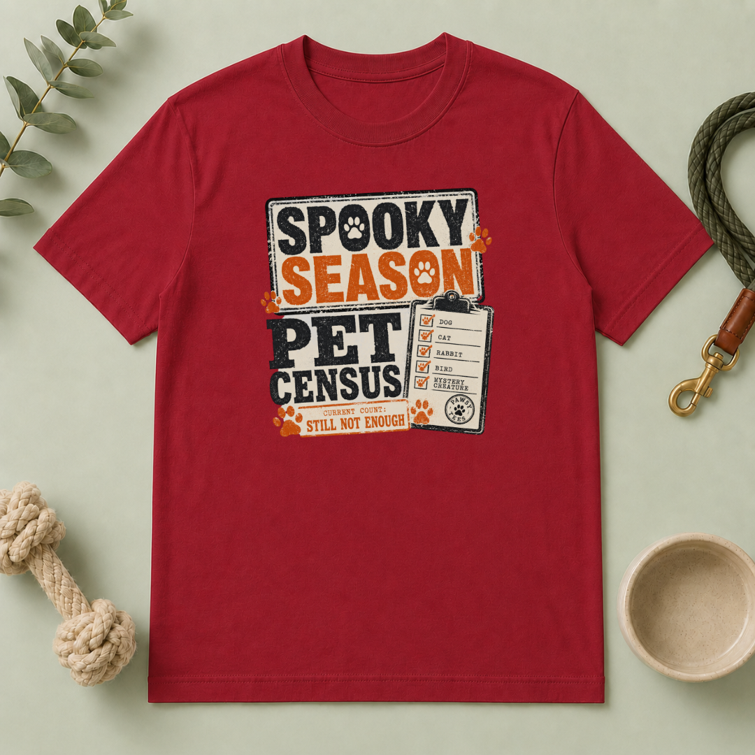 Spooky Season Pet Census Halloween T-Shirt