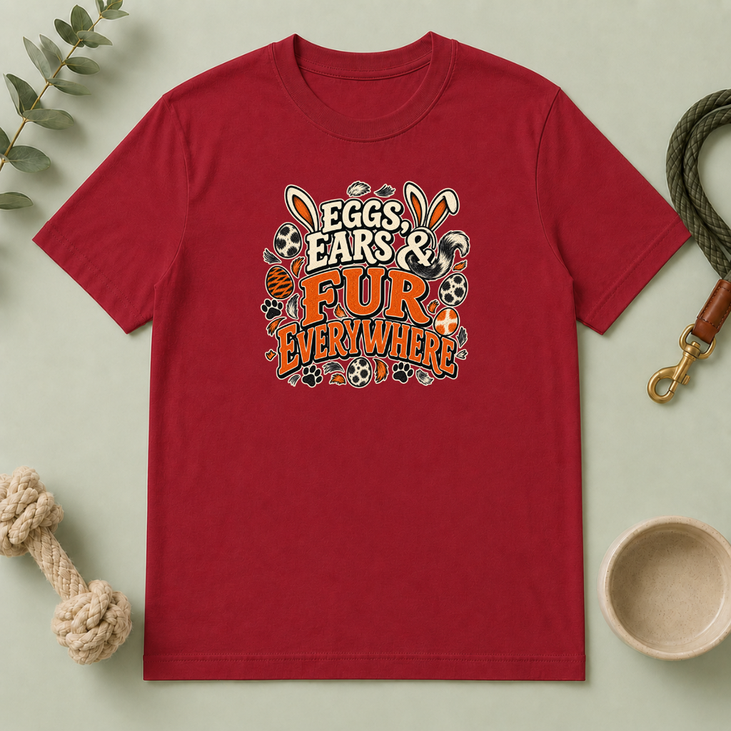 Eggs, Ears & Fur Everywhere Easter Tee