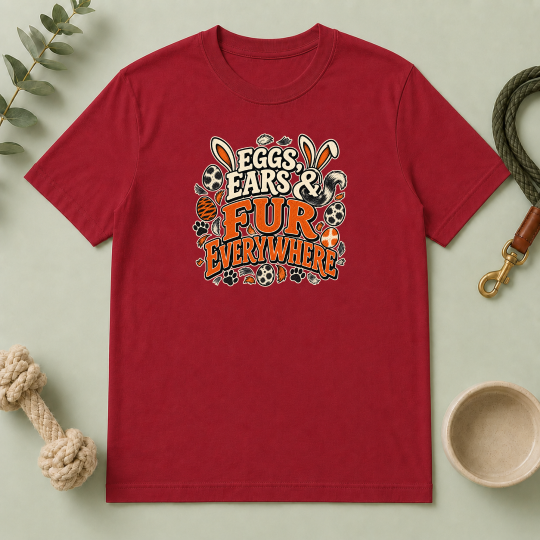 Eggs, Ears & Fur Everywhere Easter Tee