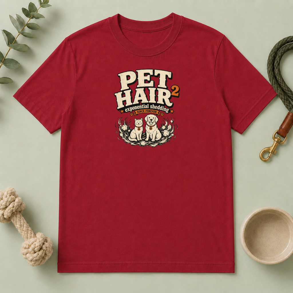 Pet Hair Squared ‘Exponential Shedding’ Pet Lover Tee