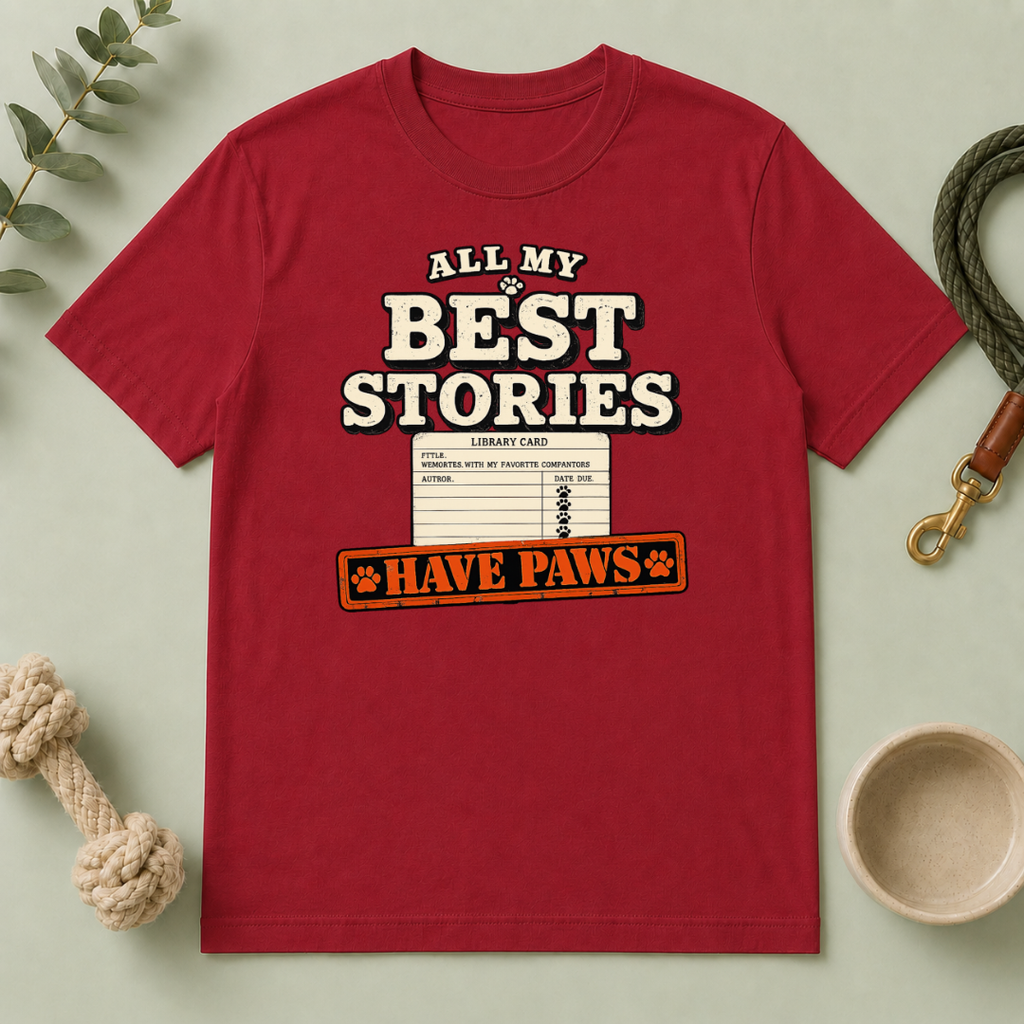 All My Best Stories Have Paws Tee