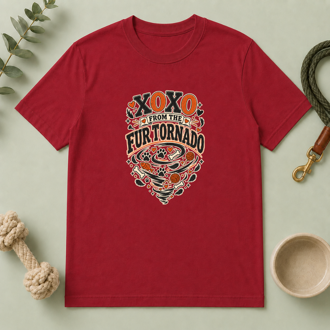 XOXO From the Fur Tornado Valentine Pet T-Shirt