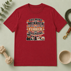 The More the Merrier the Furrier Valentine Pet T-Shirt