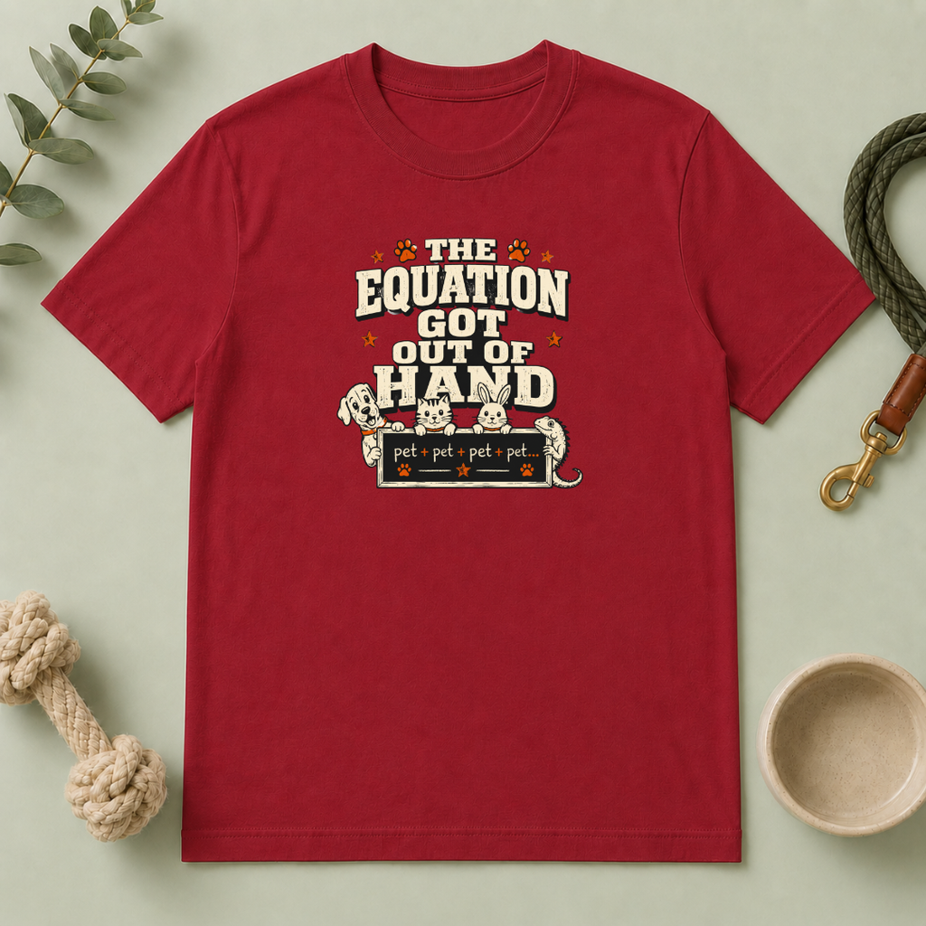 "The Equation Got Out of Hand" Cute Multi-Math Pet Graphic Tee