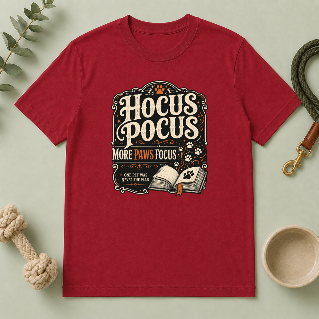Hocus Pocus, More Paws Focus Halloween Pet T-Shirt