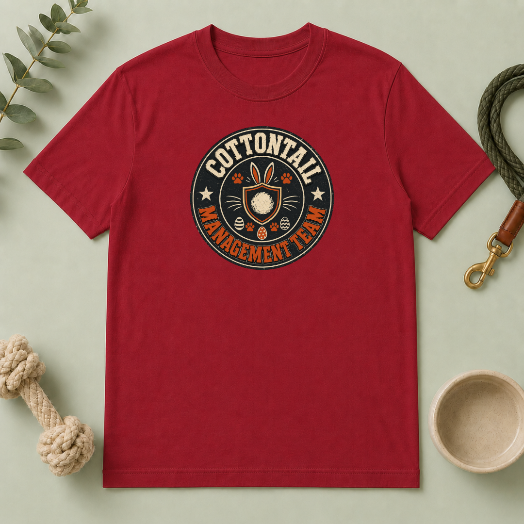 Cottontail Management Team Multi-Pet Easter T-Shirt