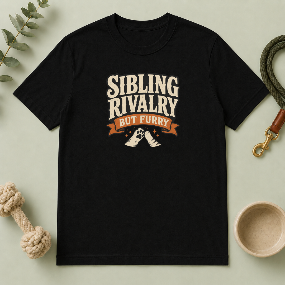 Sibling Rivalry But Furry T-Shirt