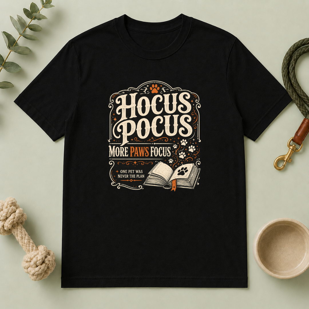 Hocus Pocus, More Paws Focus Halloween Pet T-Shirt