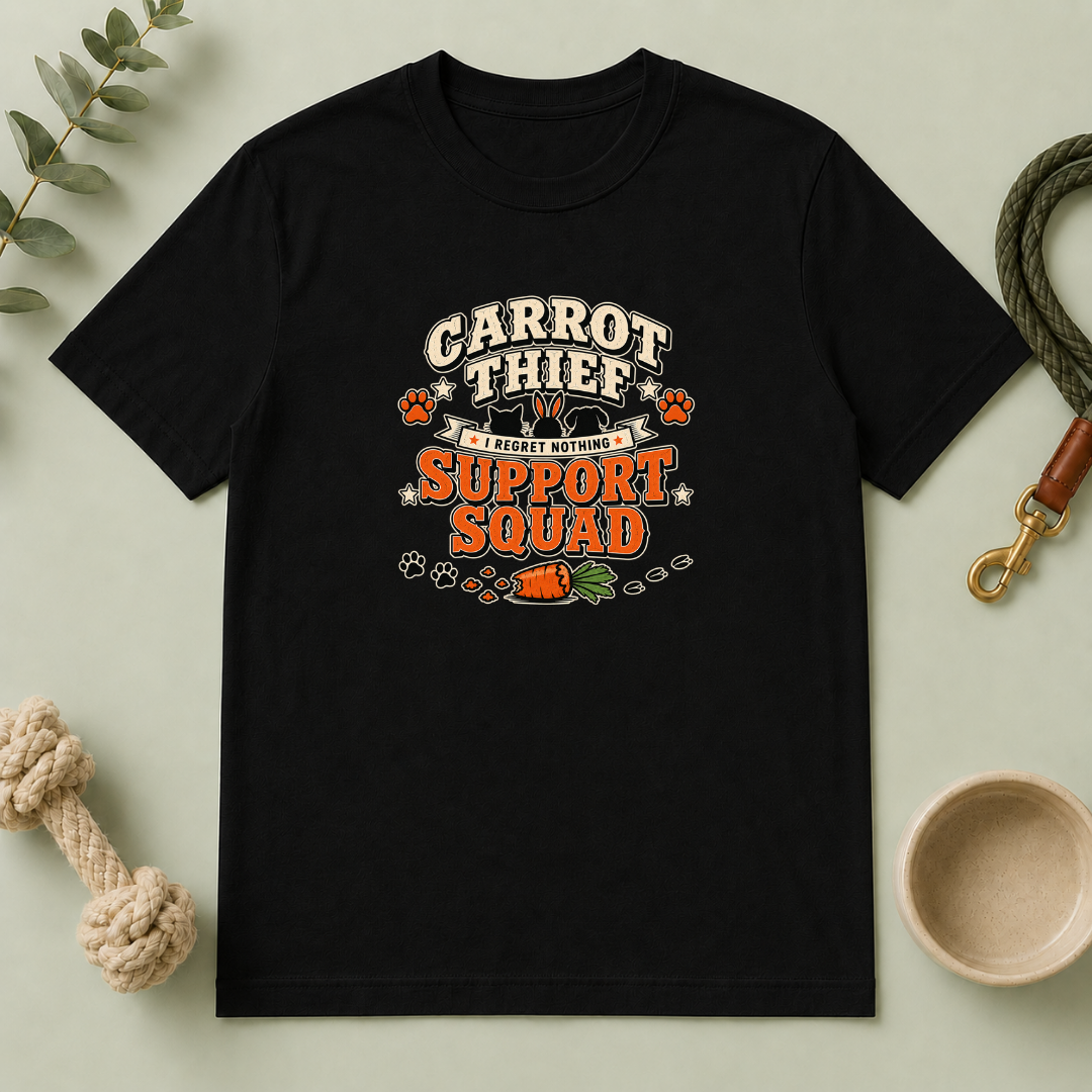Carrot Thief Support Squad Multi-Pet Easter T-Shirt