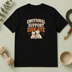 "Emotional Support Side-Eye" Retro Dog & Cat Graphic
