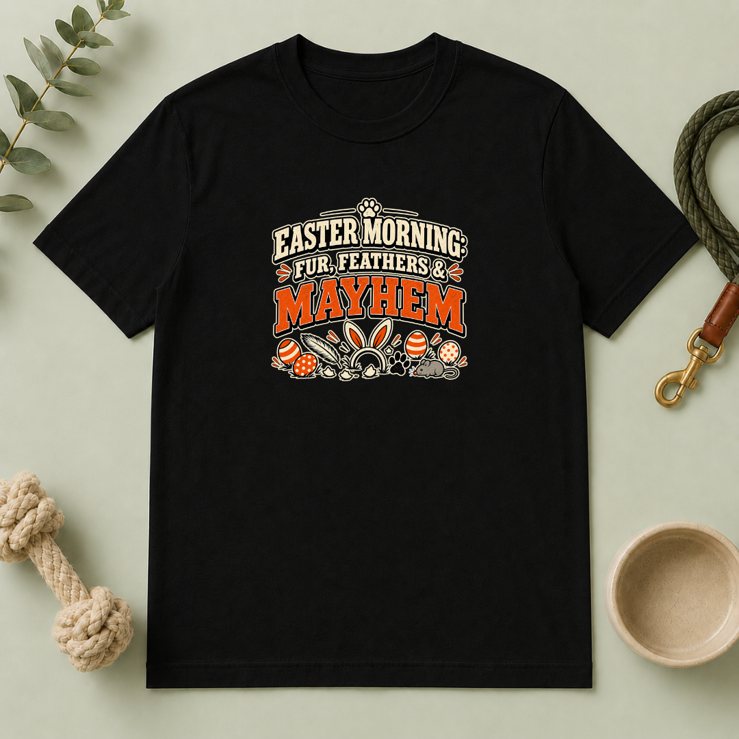 Easter Morning: Fur, Feathers & Mayhem Tee