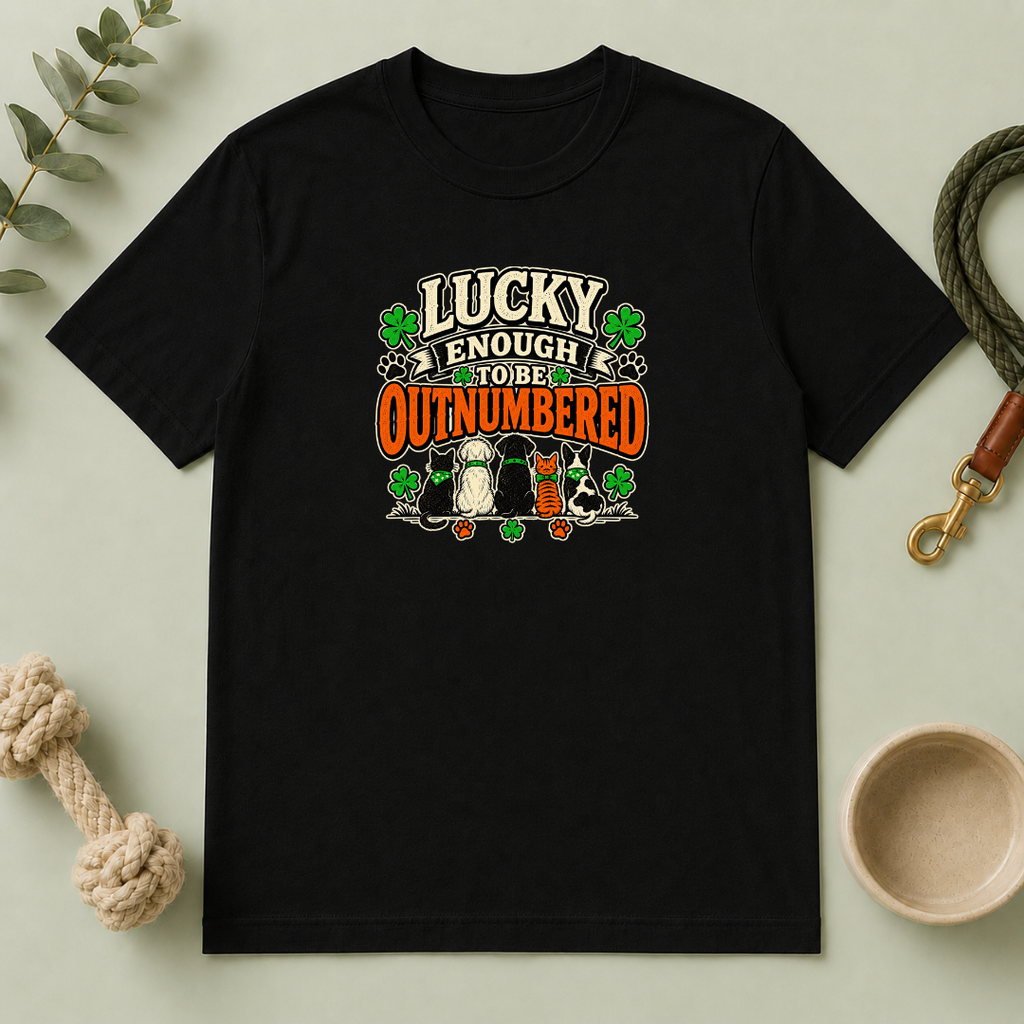 Lucky Enough to Be Outnumbered St. Patrick’s Day T-Shirt