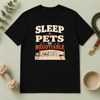 Sleep ?ú Pets = Negotiable Multi-Pet Math T-Shirt
