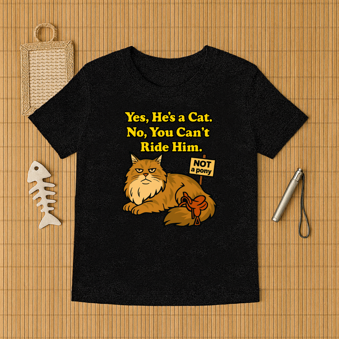 Yes, He's A Cat. No, You Can't Ride Him.