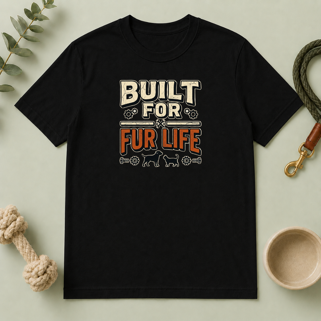Built for Fur Life T-Shirt | Pet Lover Graphic Tee