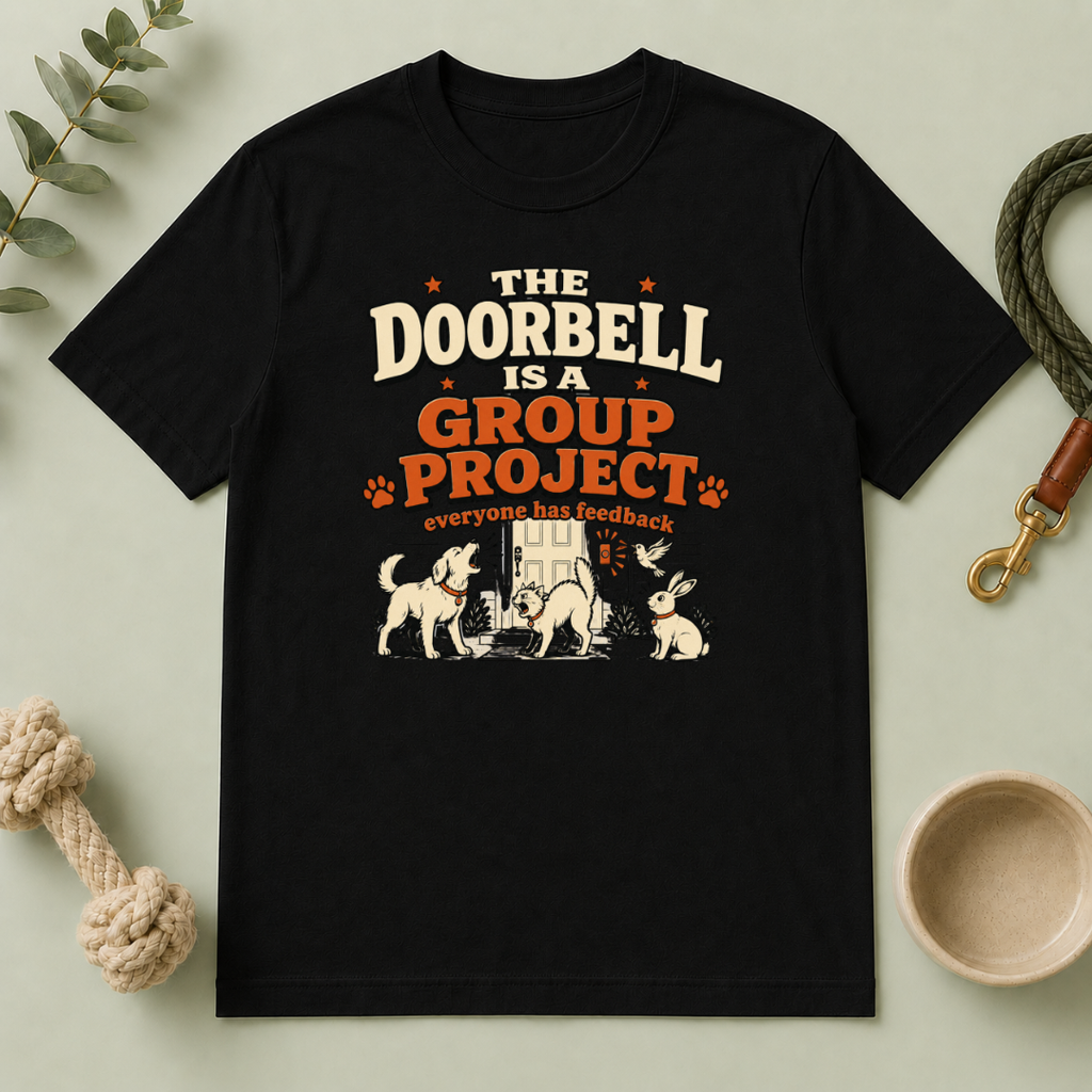 The Doorbell Is a Group Project Multi-Pet Lifestyle T-Shirt