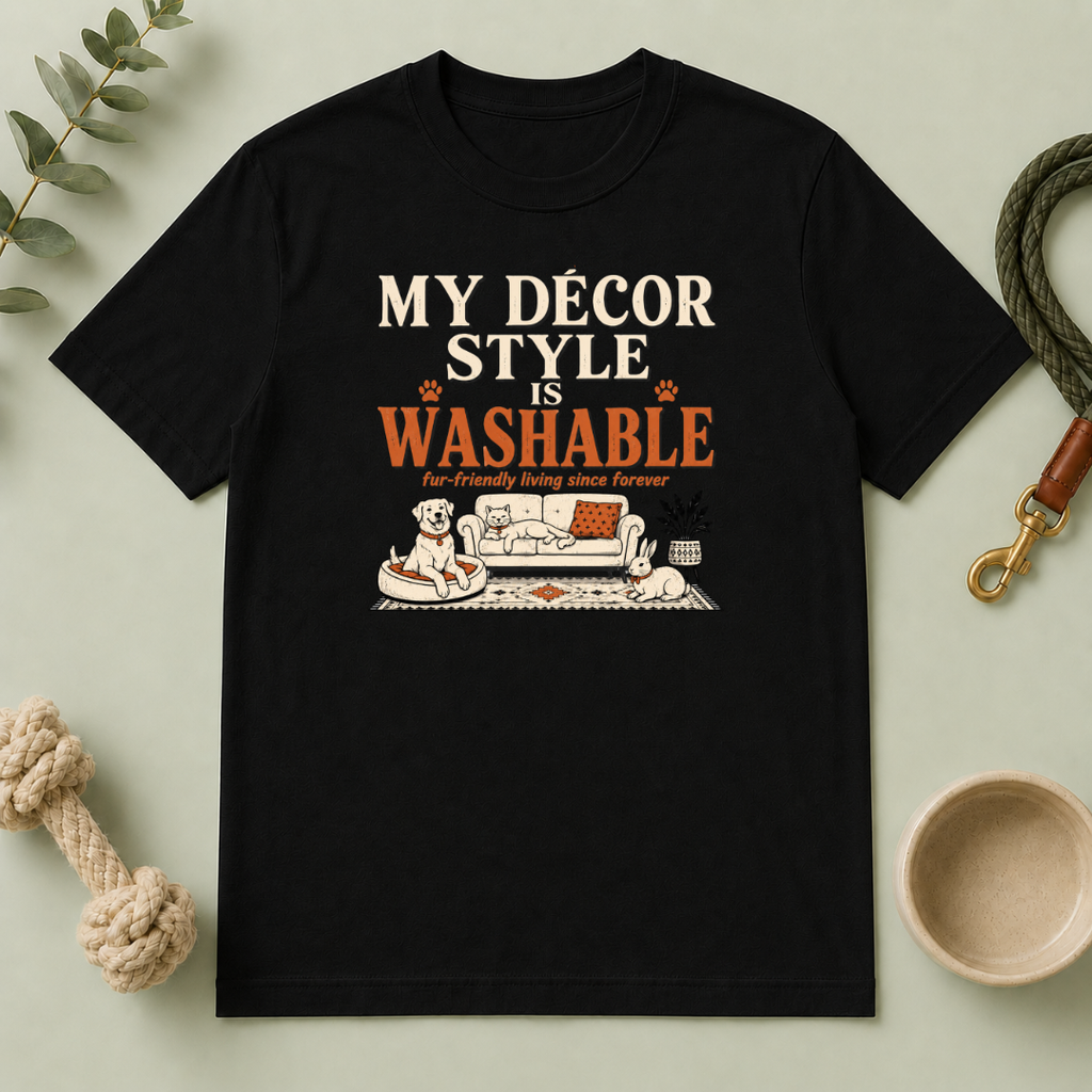 My Decor Style Is Washable Multi-Pet Lifestyle T-Shirt