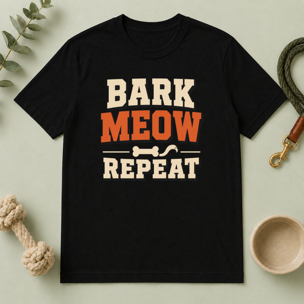 Bark, Meow, Repeat Tee