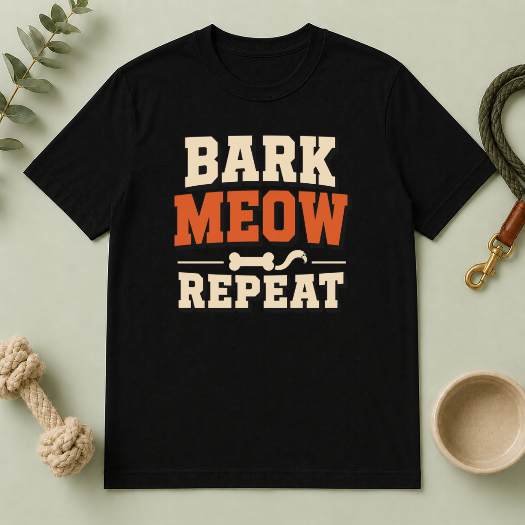 Bark, Meow, Repeat Tee