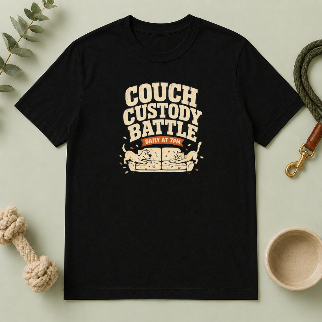 Couch Custody Battle T-Shirt