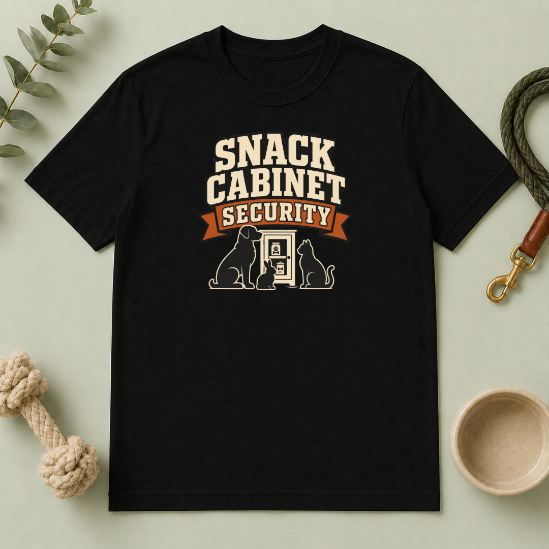 T-Shirt — “Snack Cabinet Security” Funny Pet Lover Tee