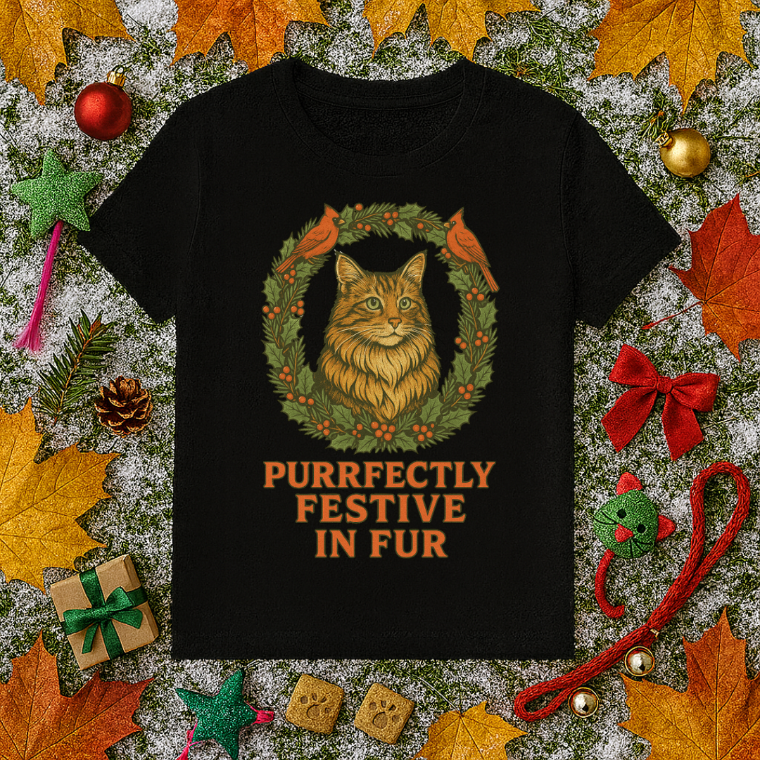 Purrfectly Festive In Fur