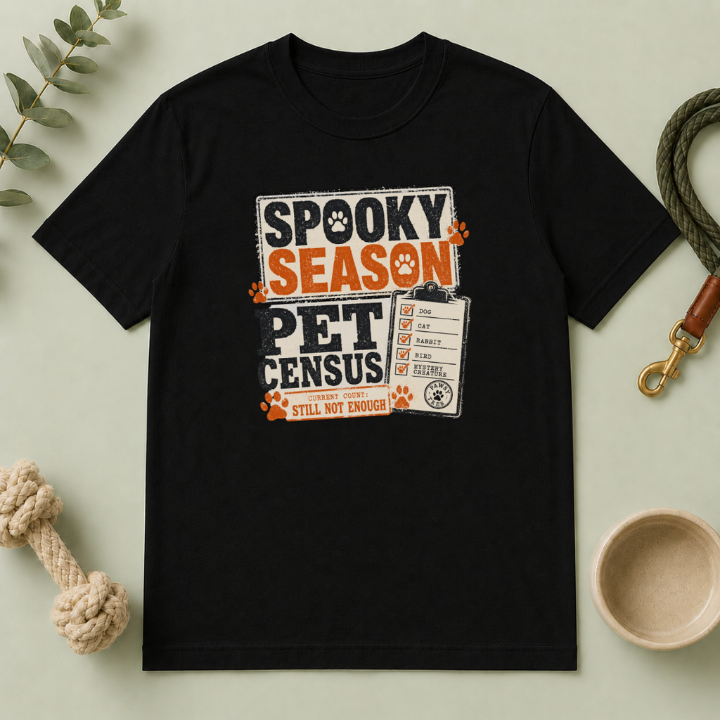 Spooky Season Pet Census Halloween T-Shirt