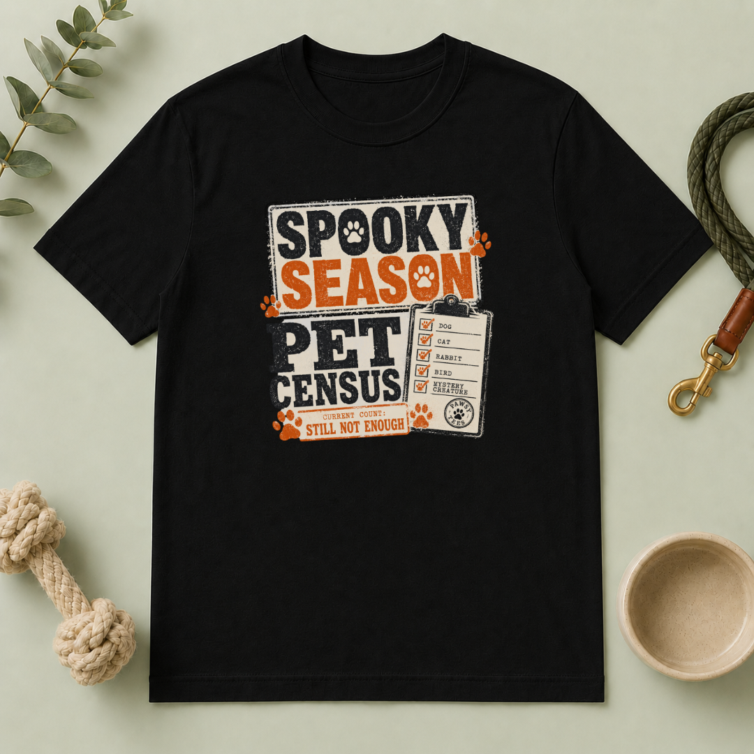 Spooky Season Pet Census Halloween T-Shirt