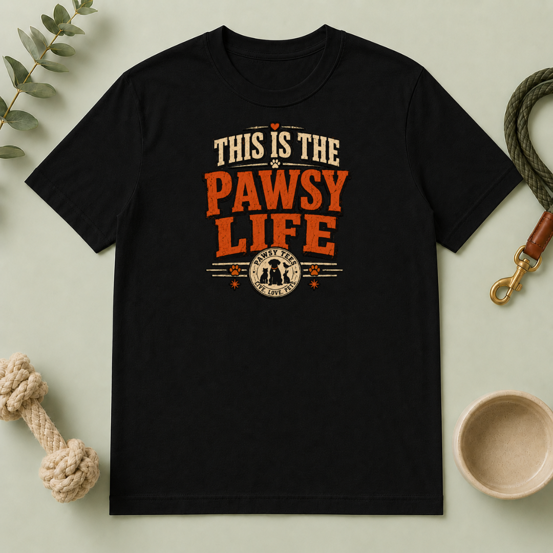 This Is The Pawsy Life T-Shirt — Funny Pet Lover Tee