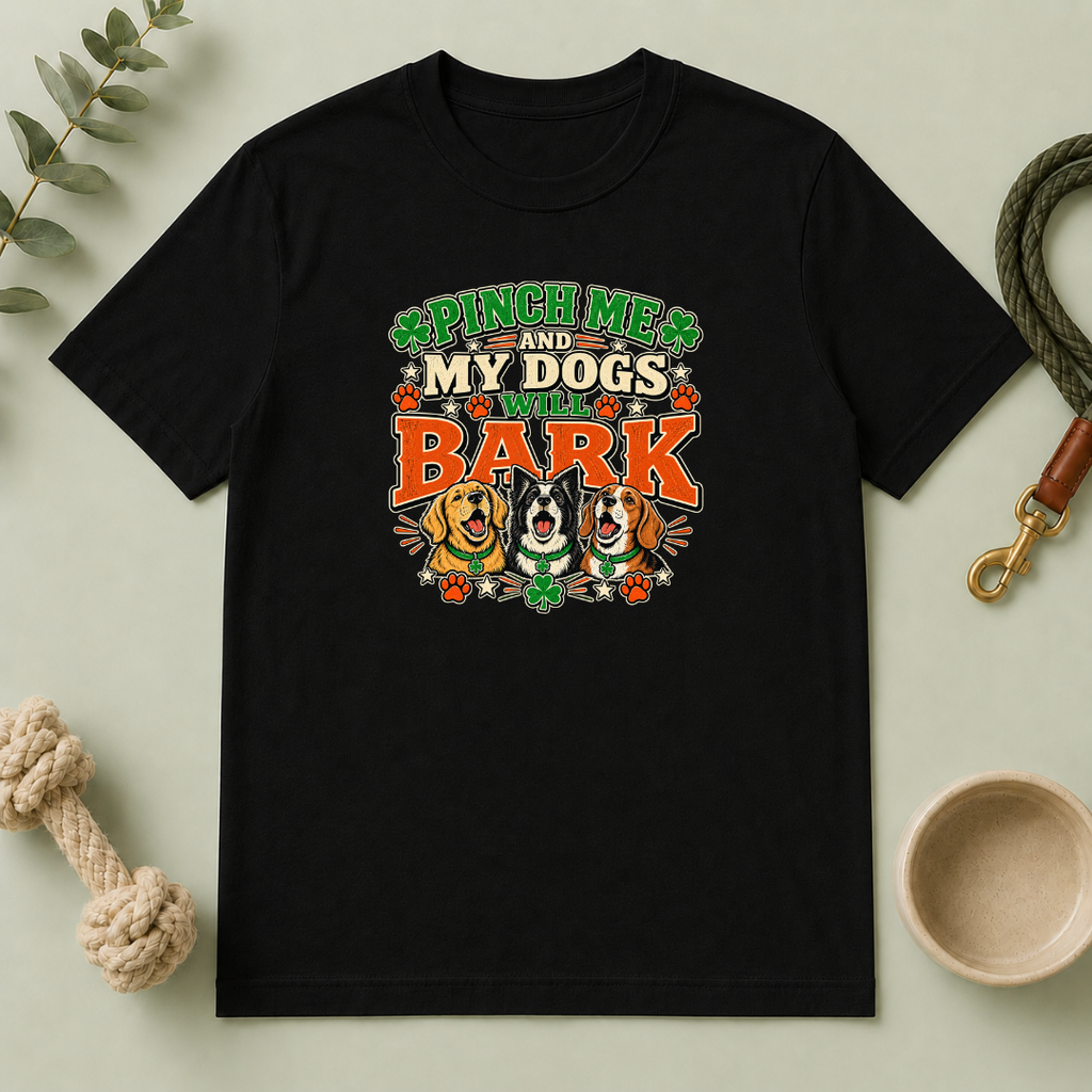 Pinch Me and My Dogs Will Bark St. Patrick’s Day T-Shirt