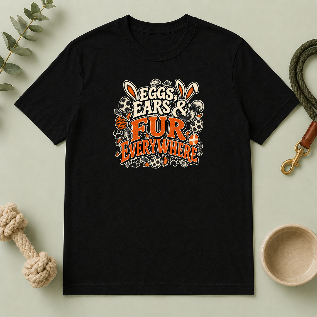 Eggs, Ears & Fur Everywhere Easter Tee