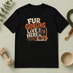Fur Goblins Live Here Halloween Pet T-Shirt
