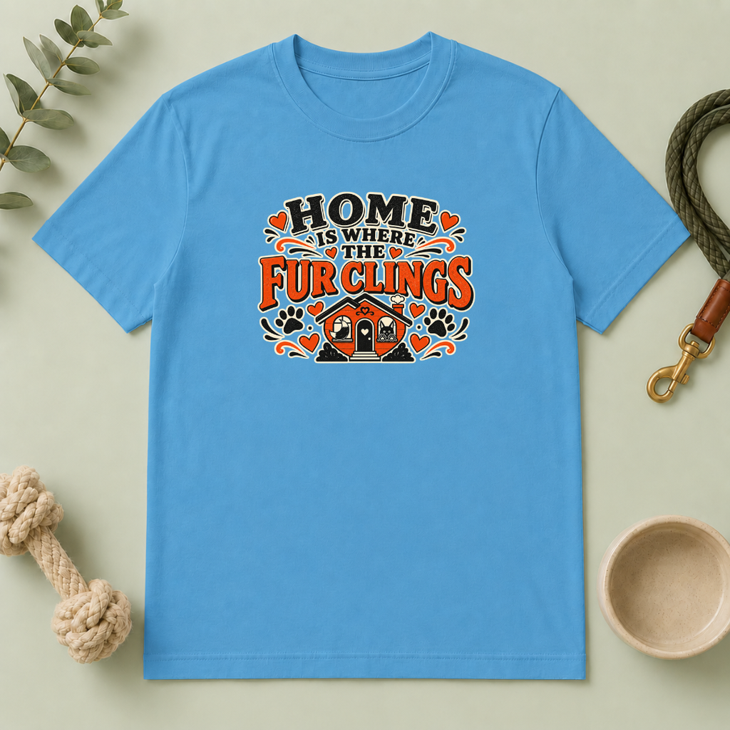Home Is Where the Fur Clings Valentine Pet T-Shirt