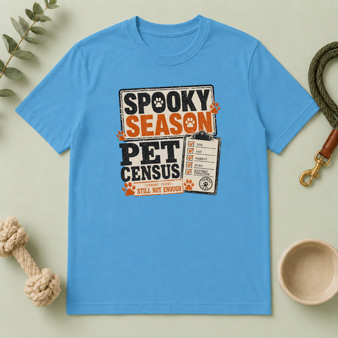 Spooky Season Pet Census Halloween T-Shirt