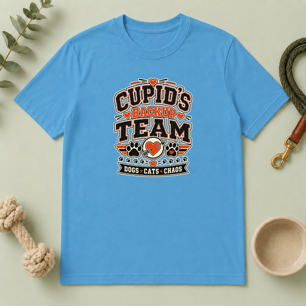 Cupid’s Backup Team Valentine Pet Lover T-Shirt