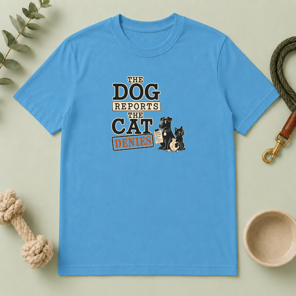 Dog Reports, Cat Denies T-Shirt