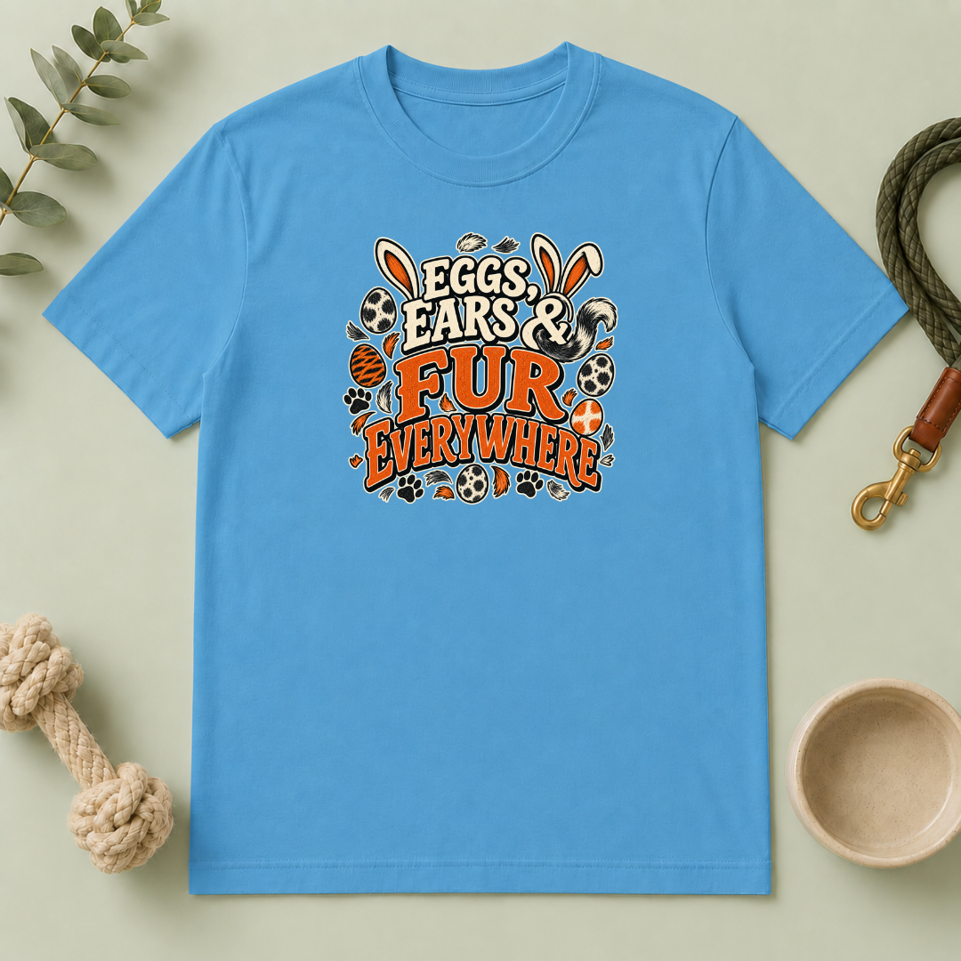 Eggs, Ears & Fur Everywhere Easter Tee