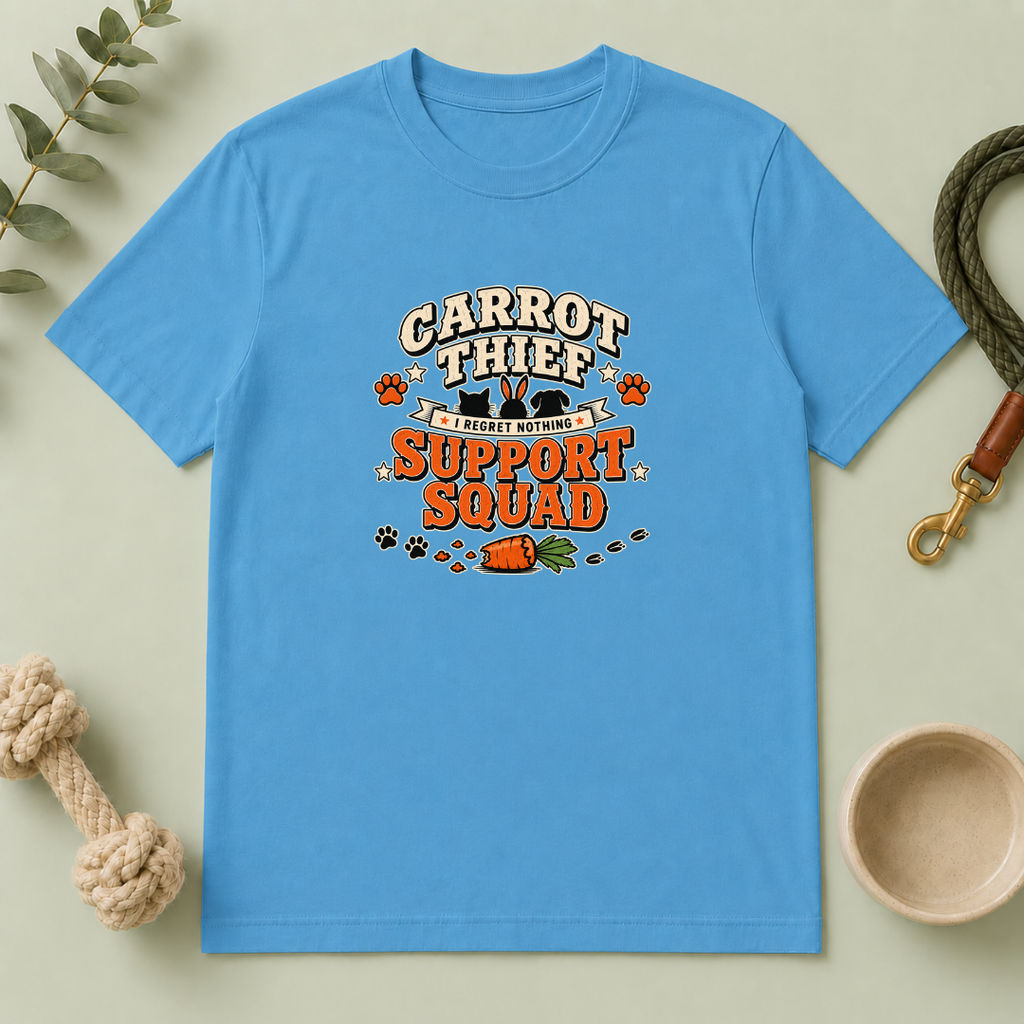 Carrot Thief Support Squad Multi-Pet Easter T-Shirt