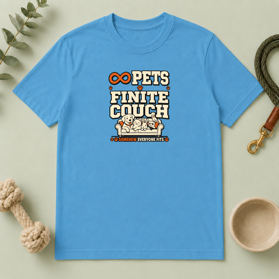 “Infinite Pets, Finite Couch” Graphic T