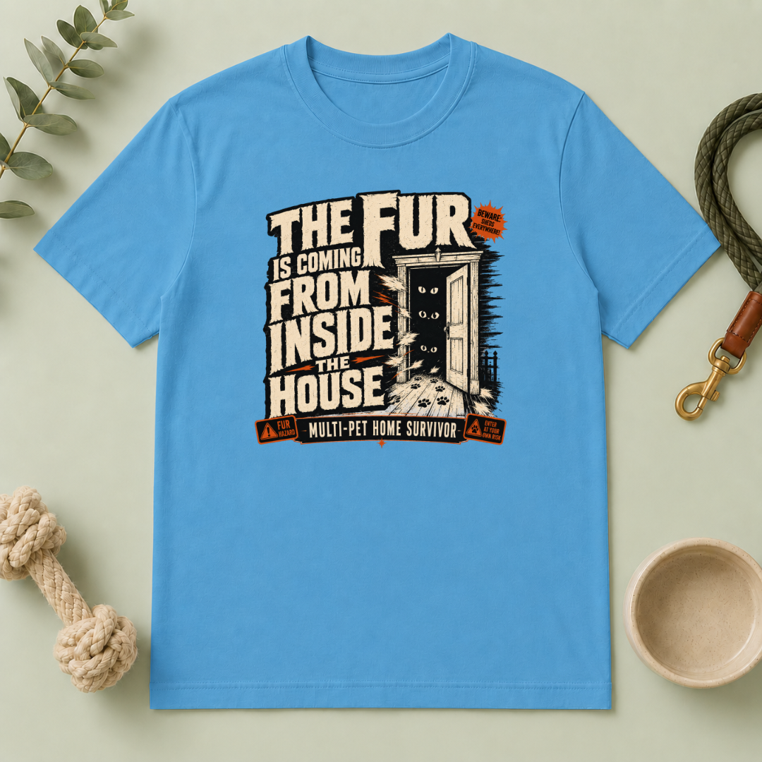 The Fur Is Coming From Inside the House Halloween T-Shirt